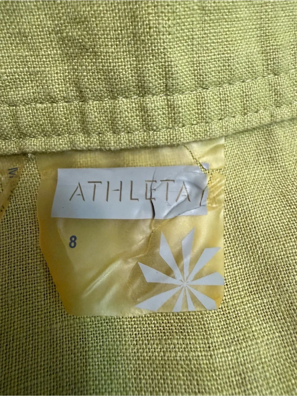 ATHLETA Women's Lime Green A-Line Drawstring Skirt - Picture 2 of 6
